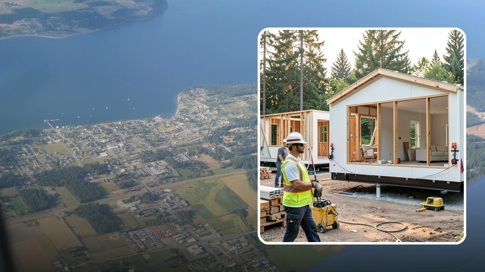 Modular Home Construction in Coupeville, Island County, WA - Factory-built home modules delivered and assembled on your Western Washington site.