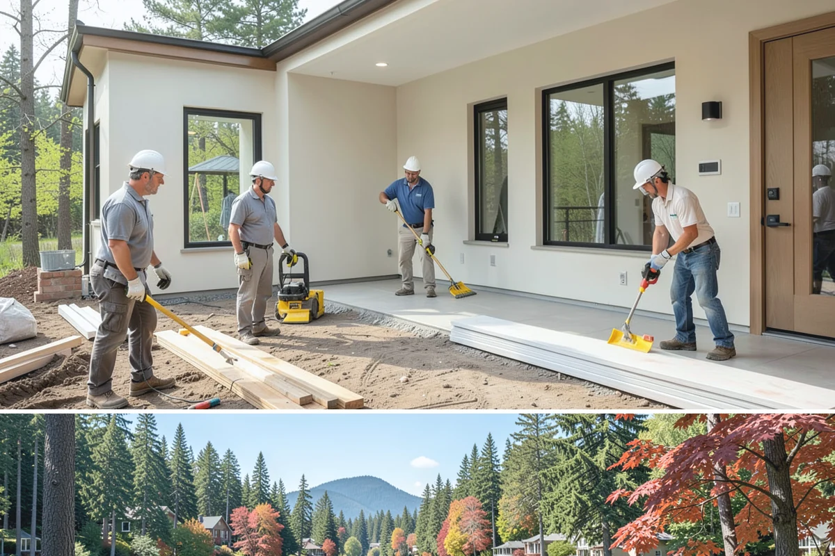 Modular Home Construction in Covington, King County, WA - Set days depend on crane access and dry ground, so we target firm summer weather for delivery and assembly.