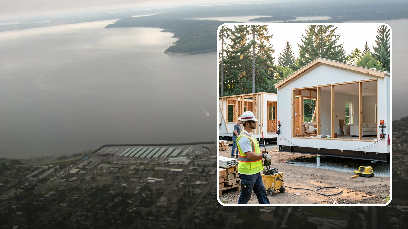 Modular Home Construction in Des Moines, King County, WA - Factory-built home modules delivered and assembled on your Western Washington site.