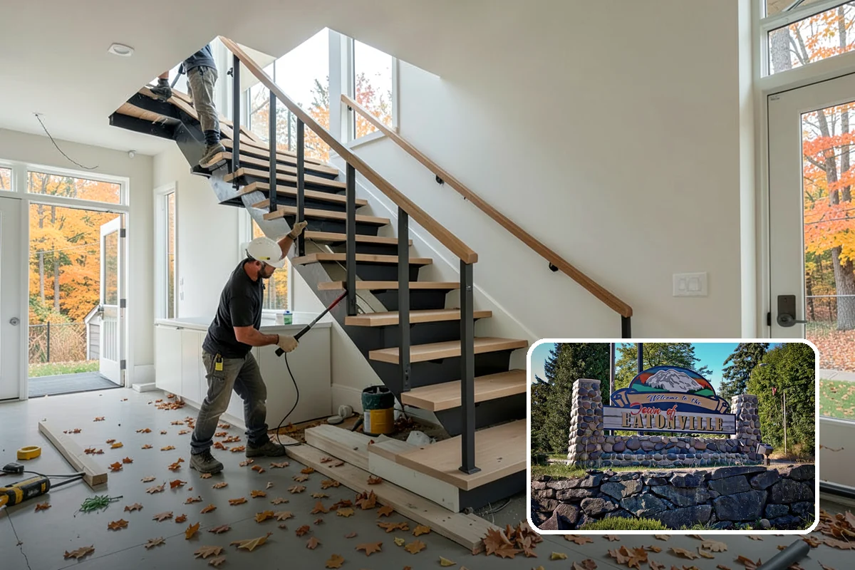Modular Home Construction in Eatonville, Pierce County, WA - Indoor construction protects materials from PNW moisture