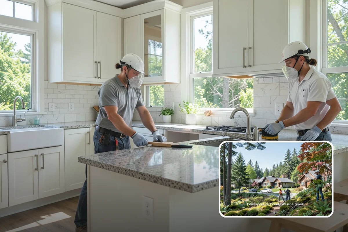 Modular Home Construction in Edgewood, Pierce County, WA - Indoor construction protects materials from PNW moisture