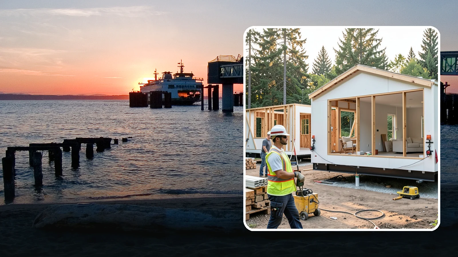 Modular Home Construction in Edmonds, Snohomish County, WA - Factory-built home modules delivered and assembled on your Western Washington site.