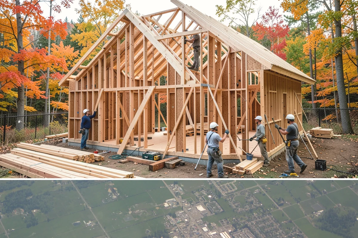 Modular Home Construction in Enumclaw, King County, WA - Set days depend on crane access and dry ground, so we target firm summer weather for delivery and assembly.