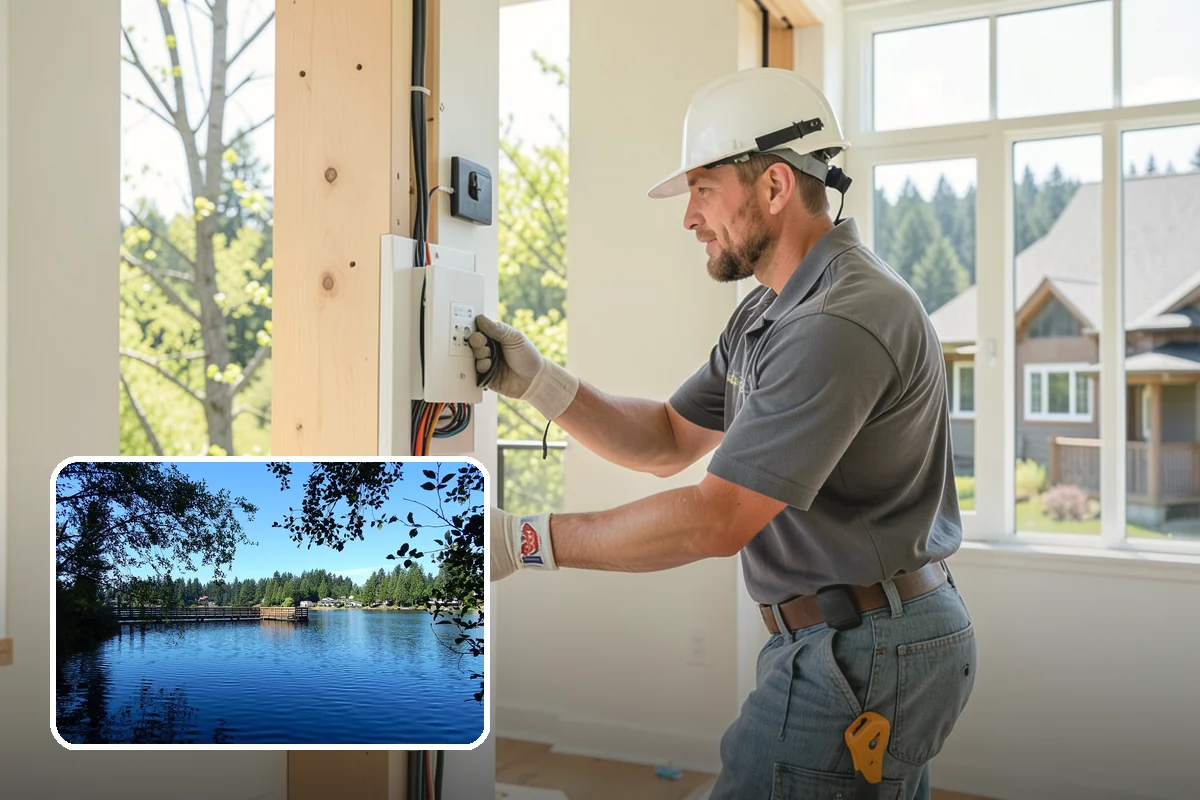 Modular Home Construction in Federal Way, King County, WA - Indoor construction protects materials from PNW moisture