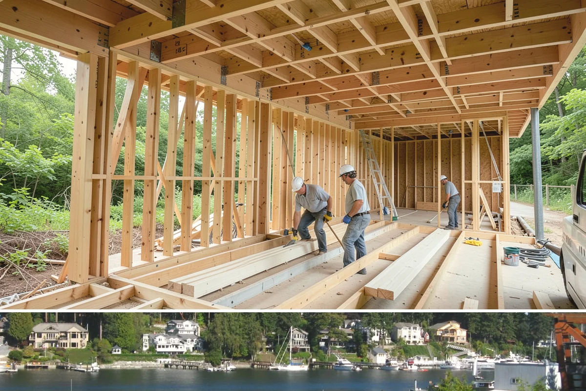 Modular Home Construction in Gig Harbor, Pierce County, WA - Set days depend on crane access and dry ground, so we target firm summer weather for delivery and assembly.
