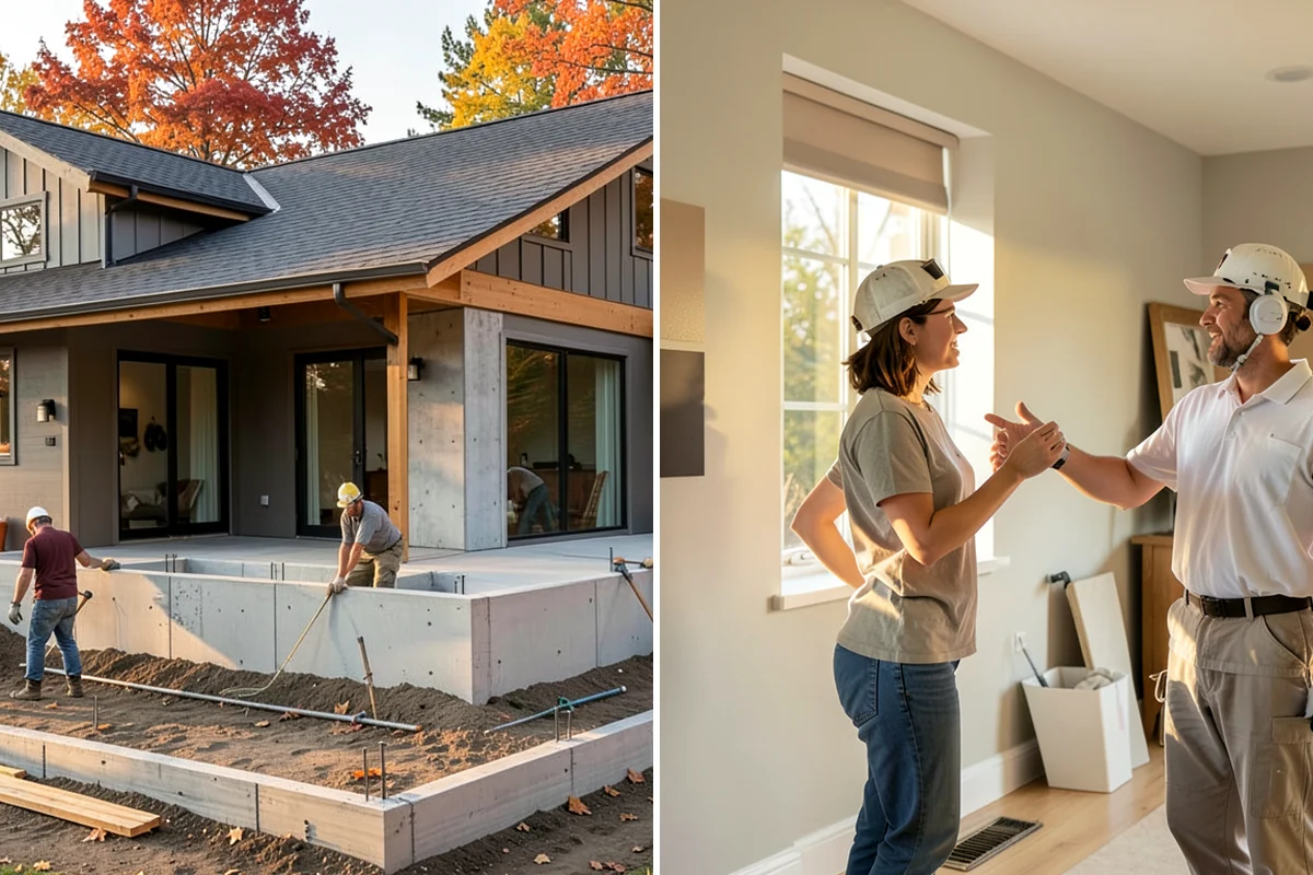 Modular Home Construction in Hunts Point, King County, WA - Choose a modular design and prep your foundation