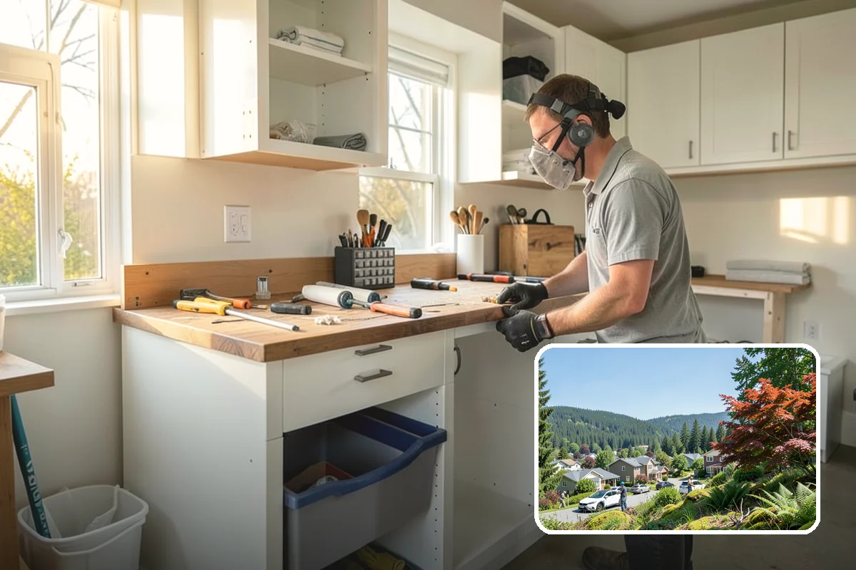 Modular Home Construction in Index, Snohomish County, WA - Indoor construction protects materials from PNW moisture