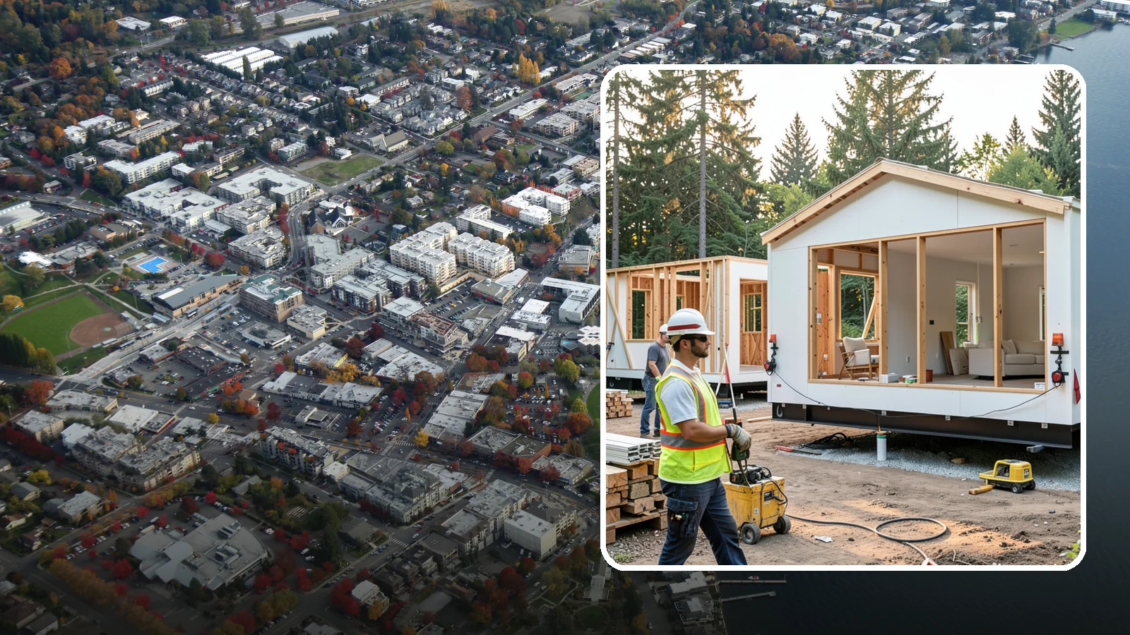 Modular Home Construction in Kirkland, King County, WA - Factory-built home modules delivered and assembled on your Western Washington site.