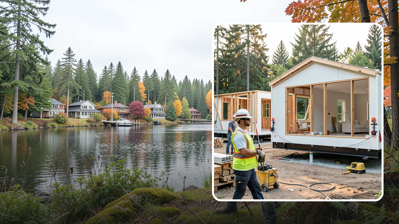 Modular Home Construction in La Conner, Skagit County, WA - Factory-built home modules delivered and assembled on your Western Washington site.
