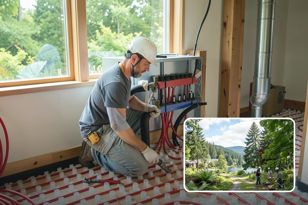 Modular Home Construction in Lake Forest Park, King County, WA - Indoor construction protects materials from PNW moisture