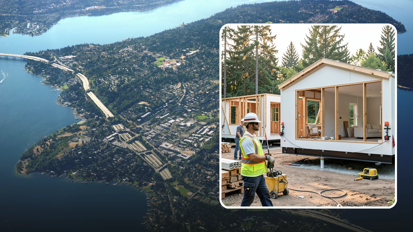 Modular Home Construction in Mercer Island, King County, WA - Factory-built home modules delivered and assembled on your Western Washington site.