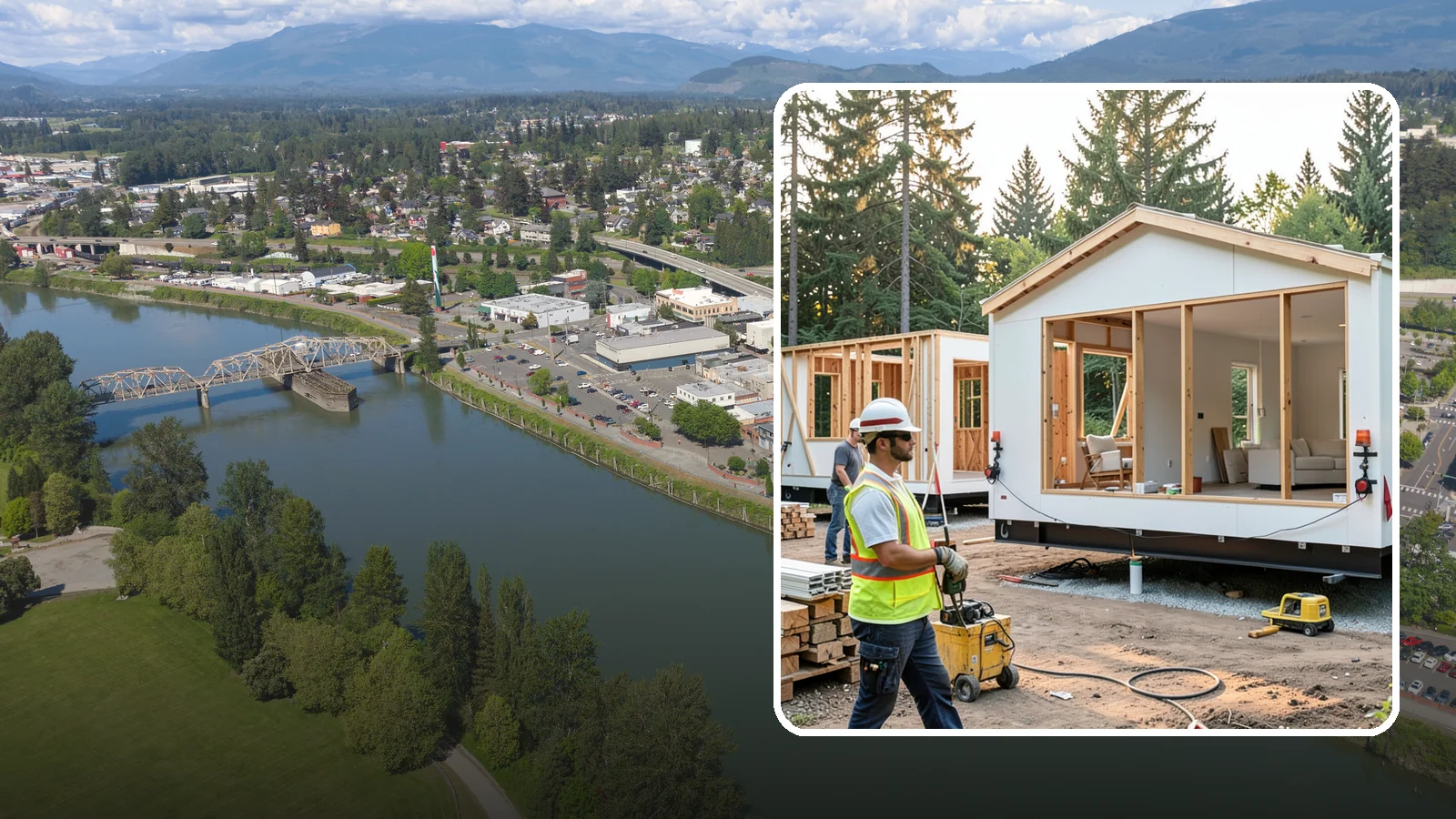 Modular Home Construction in Mount Vernon, Skagit County, WA - Factory-built home modules delivered and assembled on your Western Washington site.