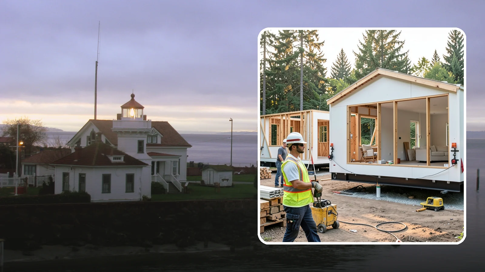 Modular Home Construction in Mukilteo, Snohomish County, WA - Factory-built home modules delivered and assembled on your Western Washington site.