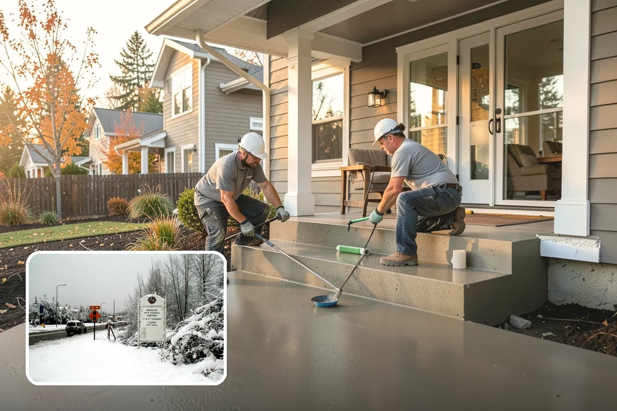 Modular Home Construction in Newcastle, King County, WA - Indoor construction protects materials from PNW moisture
