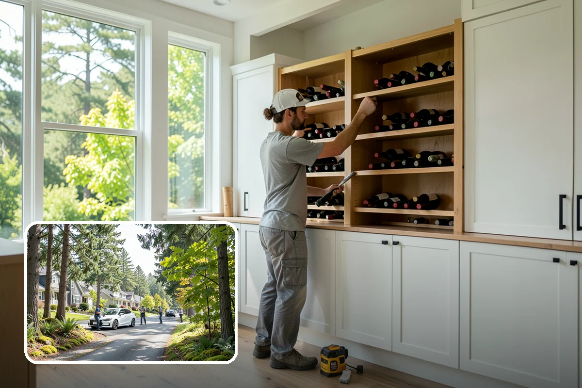 Modular Home Construction in Normandy Park, King County, WA - Indoor construction protects materials from PNW moisture