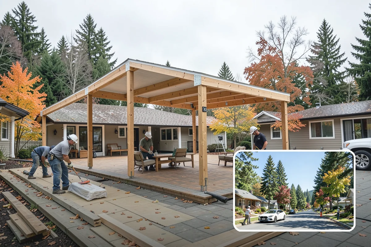 Modular Home Construction in Orting, Pierce County, WA - Indoor construction protects materials from PNW moisture