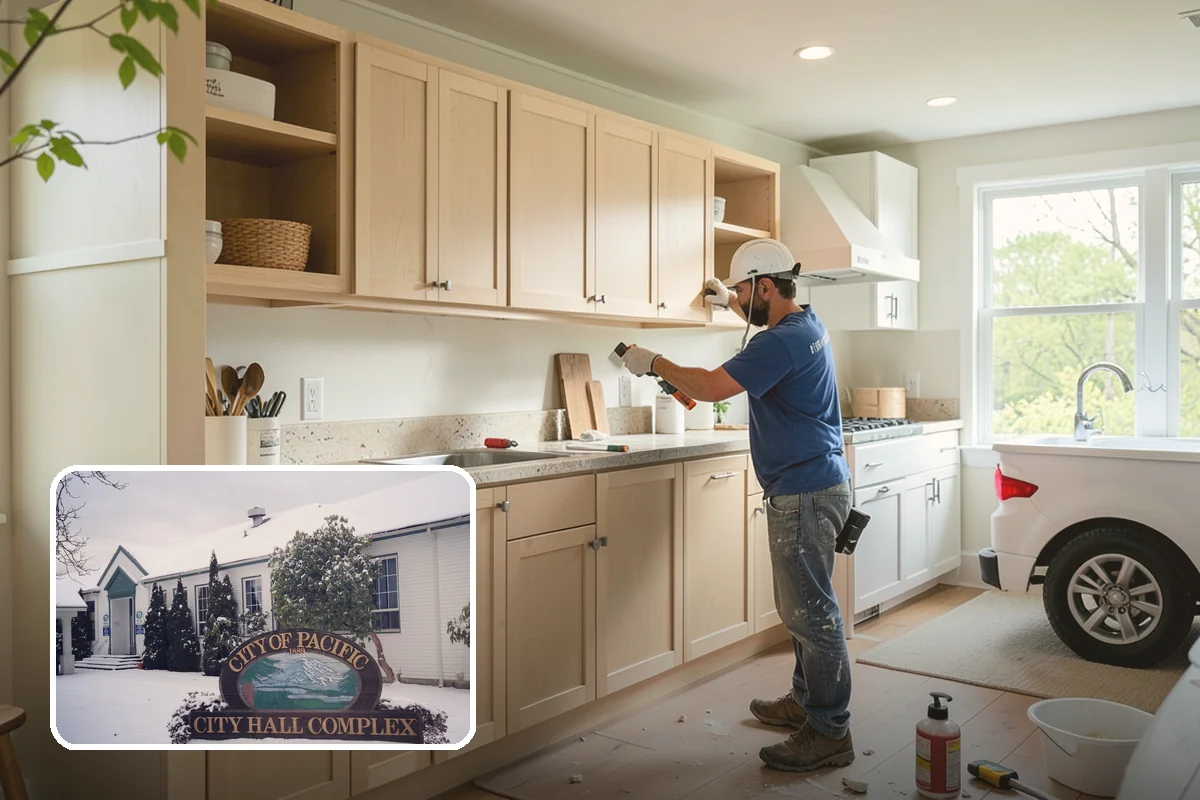 Modular Home Construction in Pacific, King County, WA - Indoor construction protects materials from PNW moisture