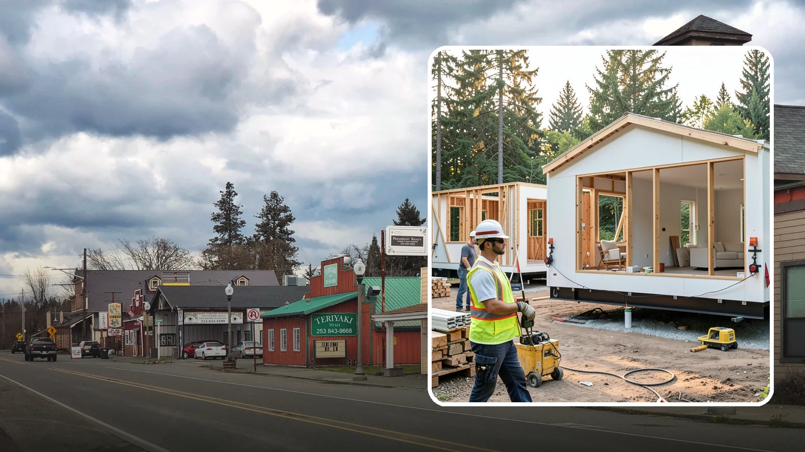 Modular Home Construction in Roy, Pierce County, WA - Factory-built home modules delivered and assembled on your Western Washington site.