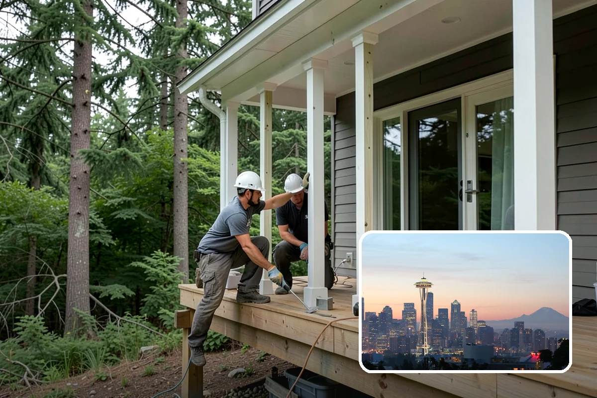 Modular Home Construction in Seattle, King County, WA - Indoor construction protects materials from PNW moisture