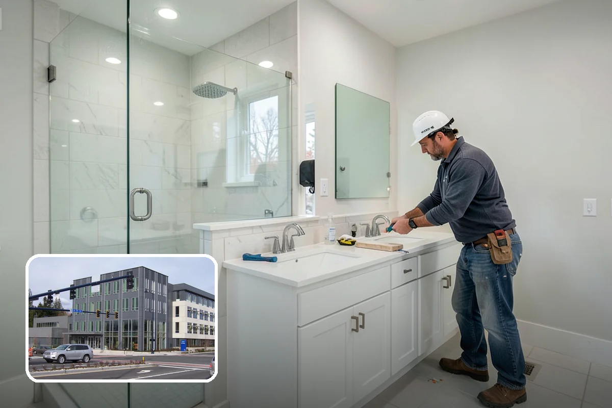 Modular Home Construction in Shoreline, King County, WA - Indoor construction protects materials from PNW moisture