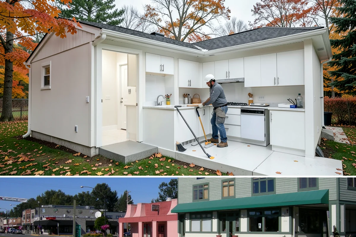 Modular Home Construction in Snoqualmie, King County, WA - Set days depend on crane access and dry ground, so we target firm summer weather for delivery and assembly.