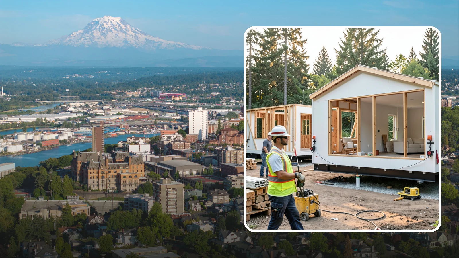 Modular Home Construction in Tacoma, Pierce County, WA - Factory-built home modules delivered and assembled on your Western Washington site.