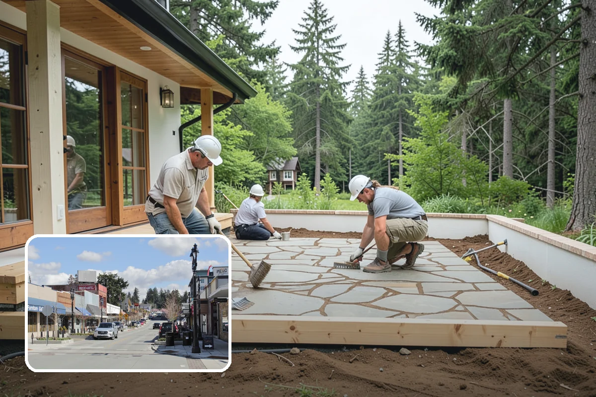 Mosaic Tile Installation in Bothell, King County, WA - Intricate patterns installed with sheet-to-sheet continuity