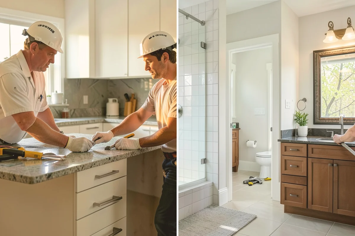 Mosaic Tile Installation in Bothell, King County, WA - Map sheet placement to disguise seams