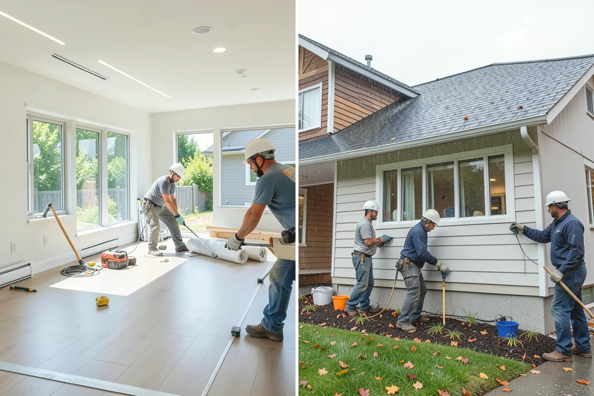 Mosaic Tile Installation in Carbonado, Pierce County, WA - Map sheet placement to disguise seams