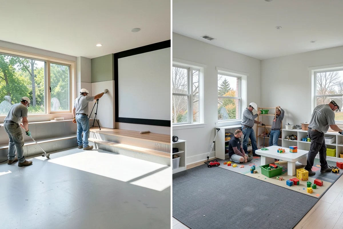 Mosaic Tile Installation in Clyde Hill, King County, WA - Map sheet placement to disguise seams