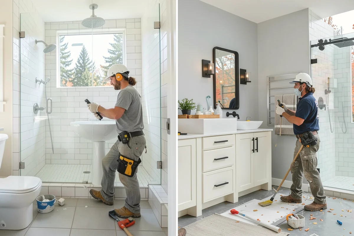 Mosaic Tile Installation in Covington, King County, WA - Map sheet placement to disguise seams