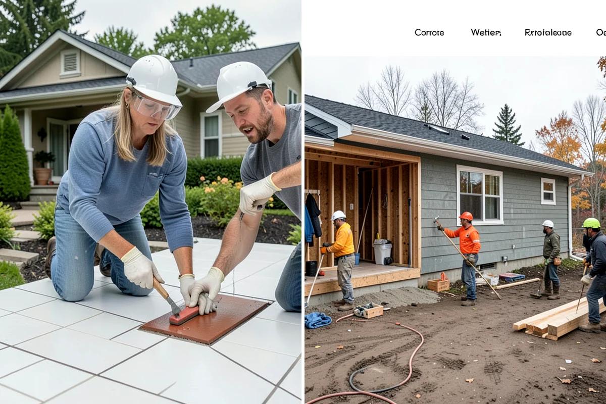 Mosaic Tile Installation in Hunts Point, King County, WA - Map sheet placement to disguise seams