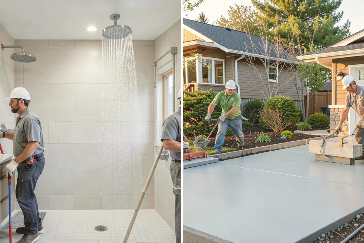 Mosaic Tile Installation in Index, Snohomish County, WA - Map sheet placement to disguise seams