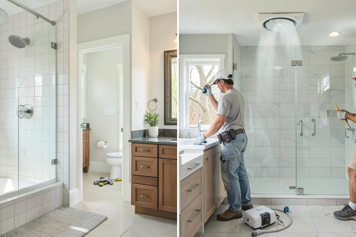 Mosaic Tile Installation in Mill Creek, Snohomish County, WA - Map sheet placement to disguise seams