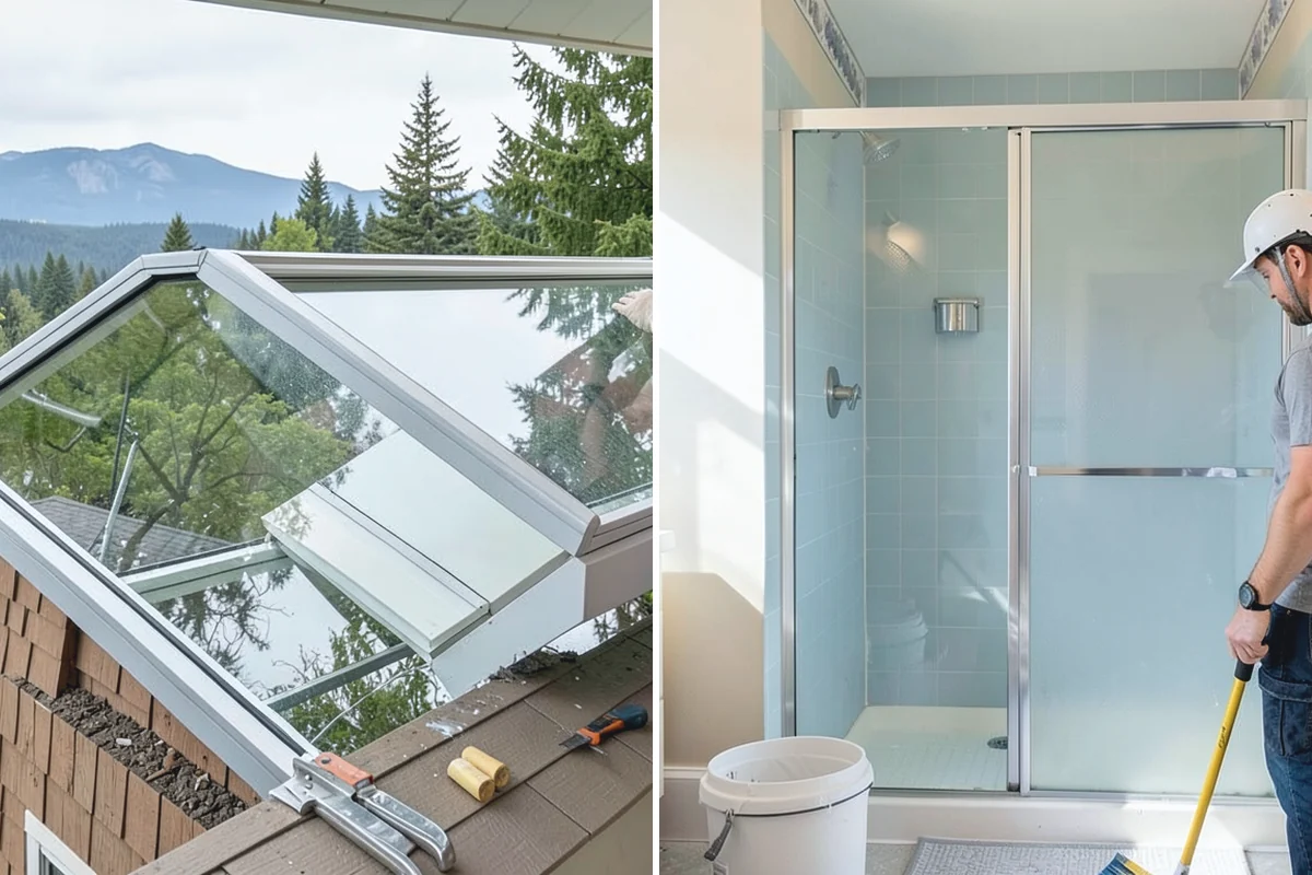 Mosaic Tile Installation in Redmond, King County, WA - Map sheet placement to disguise seams