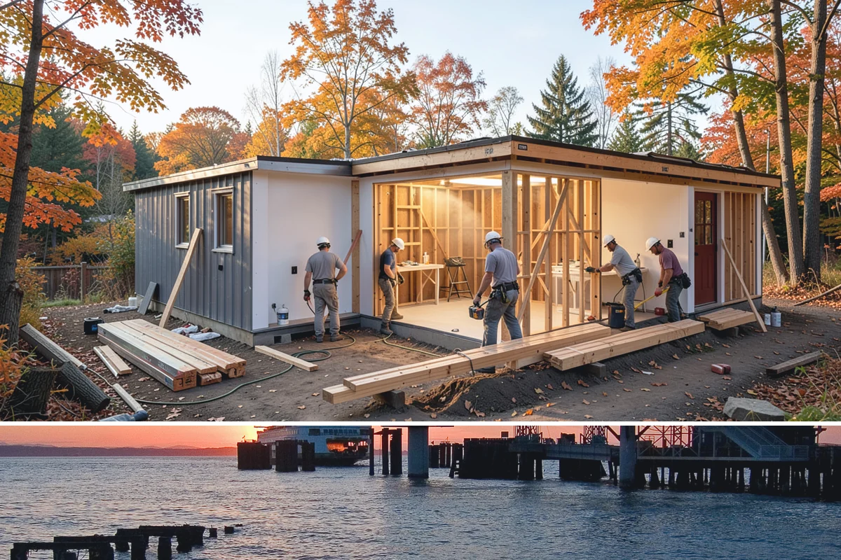 Mother-in-Law Suite Construction in Edmonds, Snohomish County, WA - Interior-focused suite additions proceed comfortably during the wet season, while any exterior work is timed for drier weather.