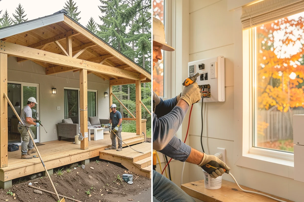 Mother-in-Law Suite Construction in Langley, Island County, WA - We discuss the family's living and accessibility needs