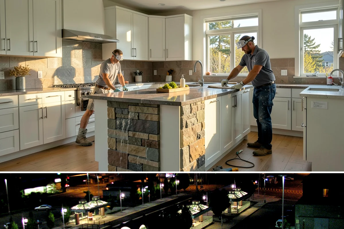 Motorized Shade Installation in Auburn, King County, WA - Motorized shades can be installed year-round and help tame both dark winters and bright summer afternoons in the PNW.
