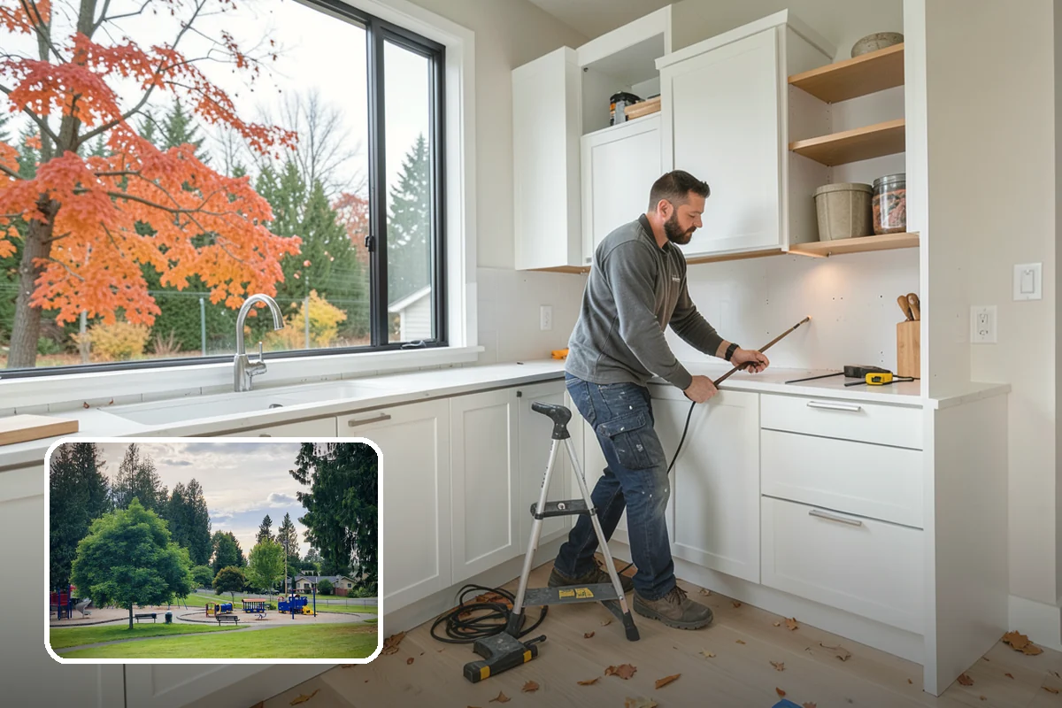 Motorized Shade Installation in Bonney Lake, Pierce County, WA - Effortless light and privacy control at a tap