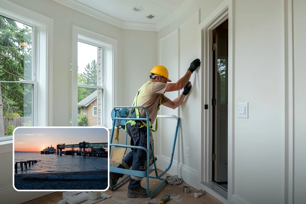 Motorized Shade Installation in Edmonds, Snohomish County, WA - Effortless light and privacy control at a tap