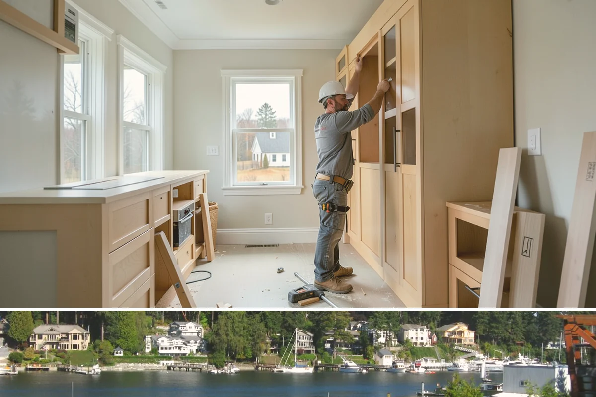 Motorized Shade Installation in Gig Harbor, Pierce County, WA - Motorized shades can be installed year-round and help tame both dark winters and bright summer afternoons in the PNW.