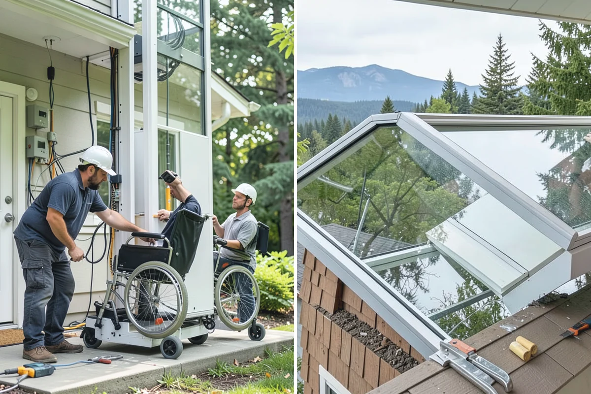 Motorized Shade Installation in Granite Falls, Snohomish County, WA - Measure windows and confirm shade styles and power options