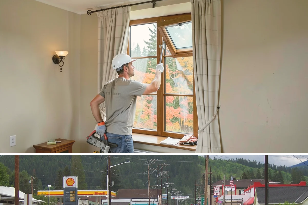 Motorized Shade Installation in Granite Falls, Snohomish County, WA - Motorized shades can be installed year-round and help tame both dark winters and bright summer afternoons in the PNW.