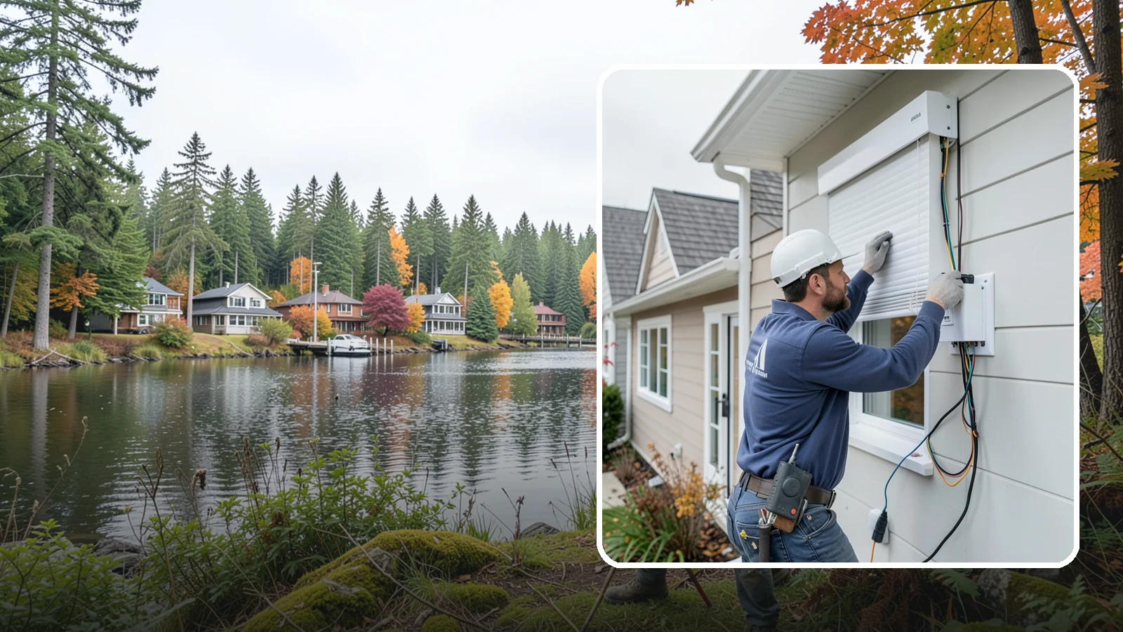 Motorized Shade Installation in La Conner, Skagit County, WA - We install motorized shades that manage light, privacy, and energy with a tap or an automated schedule.
