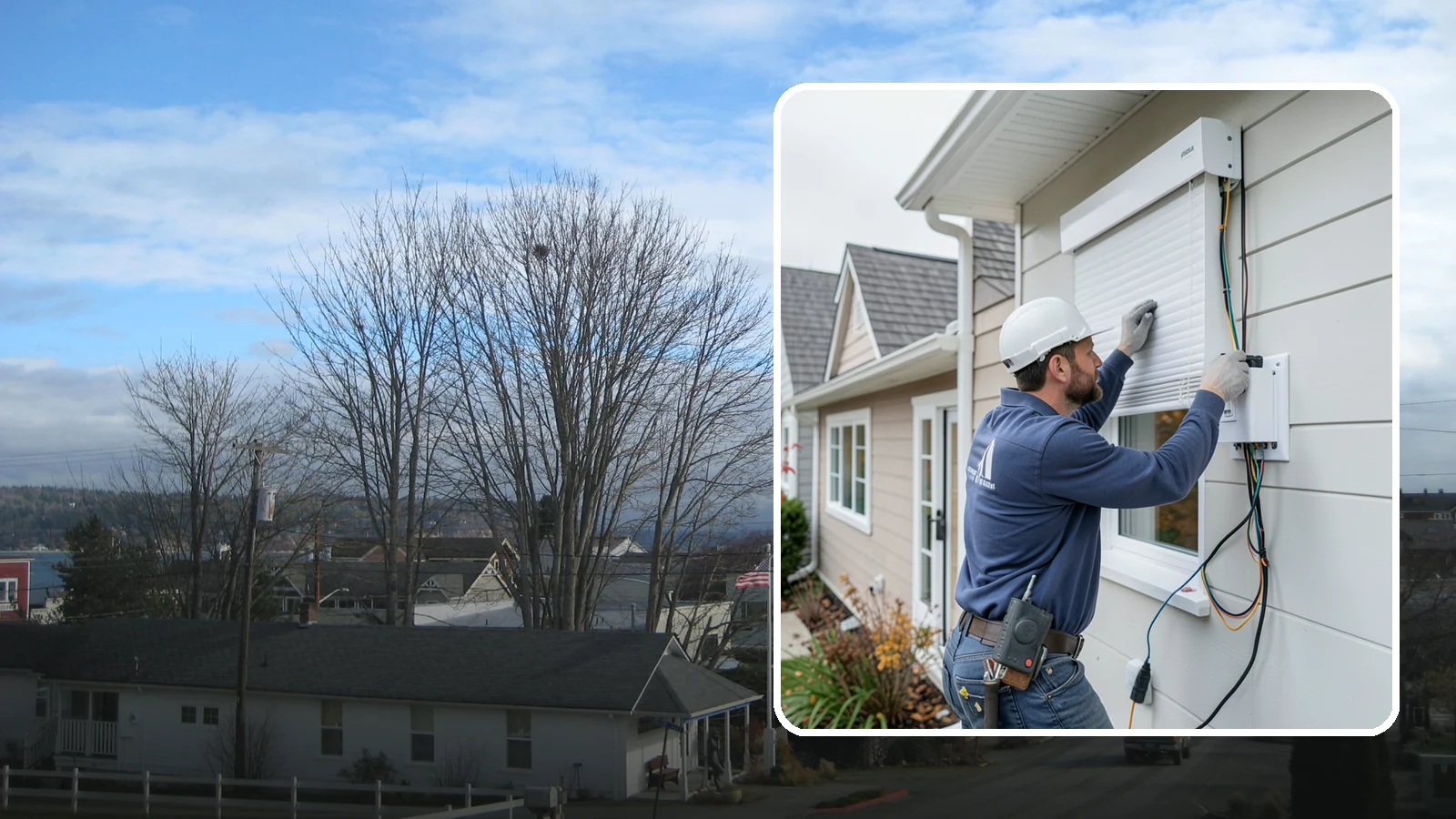 Motorized Shade Installation in Langley, Island County, WA - We install motorized shades that manage light, privacy, and energy with a tap or an automated schedule.