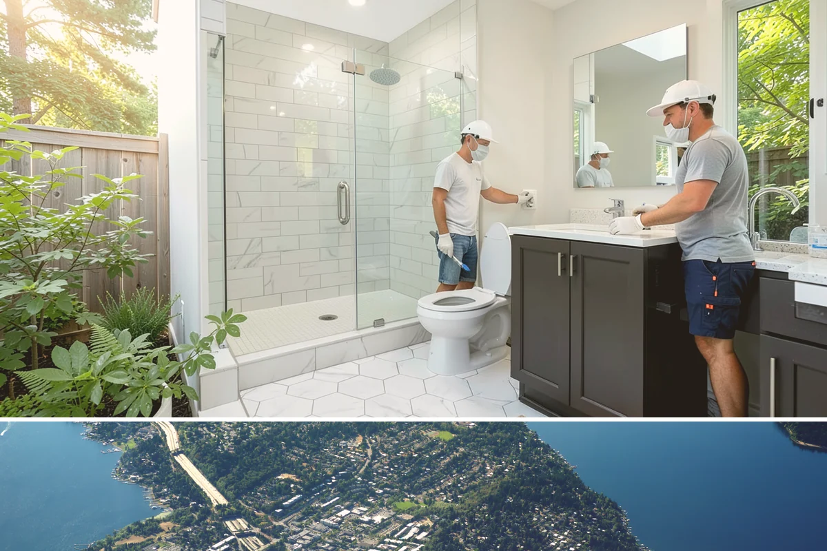 Motorized Shade Installation in Mercer Island, King County, WA - Motorized shades can be installed year-round and help tame both dark winters and bright summer afternoons in the PNW.