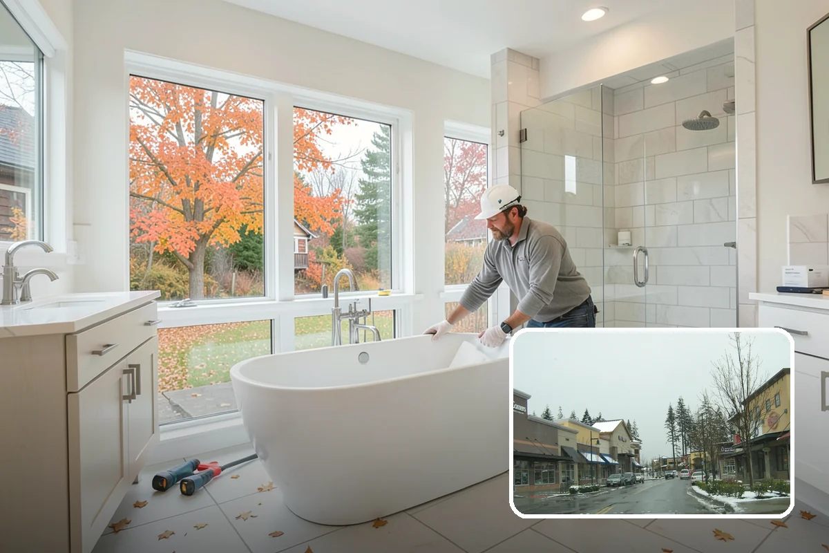 Motorized Shade Installation in Mill Creek, Snohomish County, WA - Effortless light and privacy control at a tap