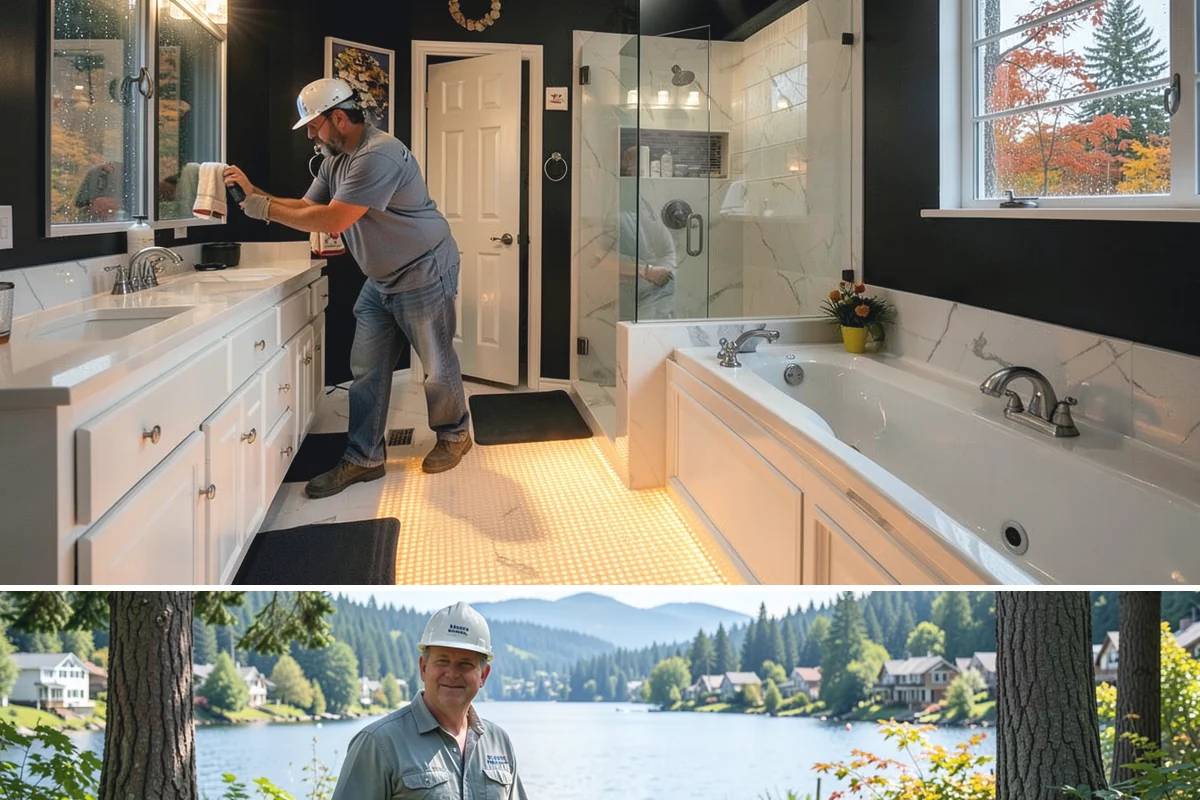 Motorized Shade Installation in Milton, King County, WA - Motorized shades can be installed year-round and help tame both dark winters and bright summer afternoons in the PNW.