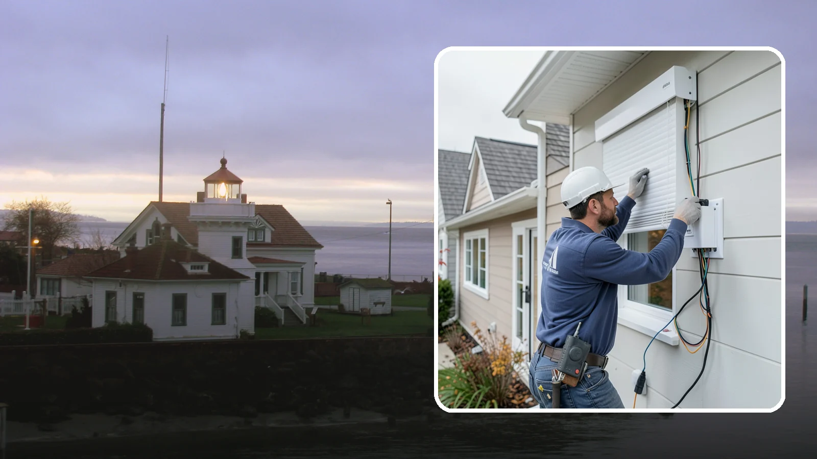 Motorized Shade Installation in Mukilteo, Snohomish County, WA - We install motorized shades that manage light, privacy, and energy with a tap or an automated schedule.