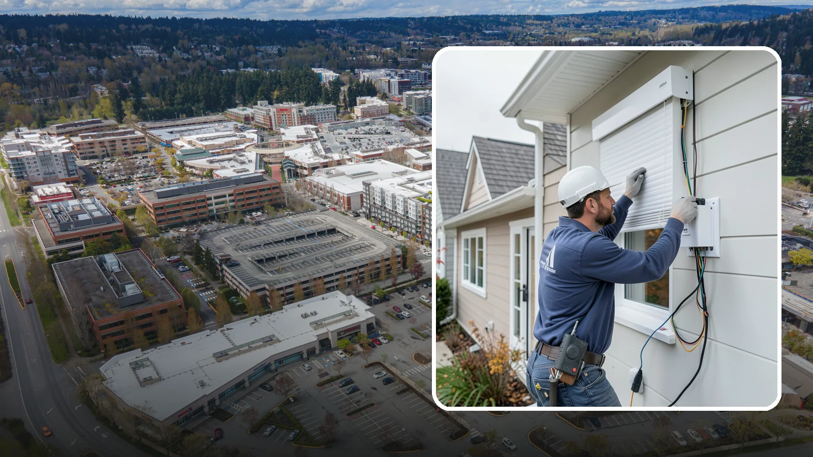Motorized Shade Installation in Redmond, King County, WA - We install motorized shades that manage light, privacy, and energy with a tap or an automated schedule.